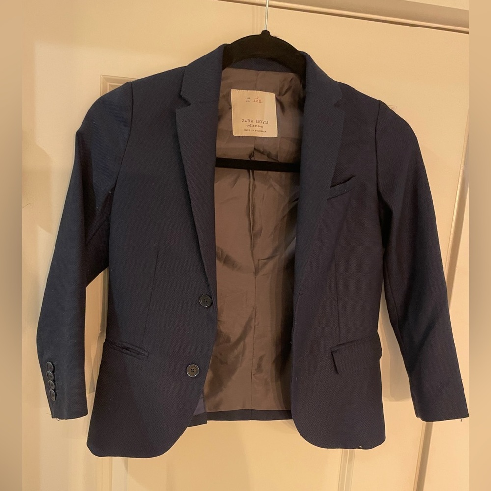 Zara boys navy blazer